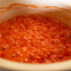 A picture of melted candy corn in a sauce pan